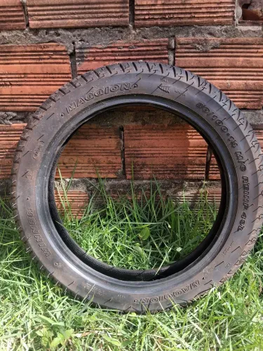 Pneu traseiro aro 14 100/80 sem câmara zero...