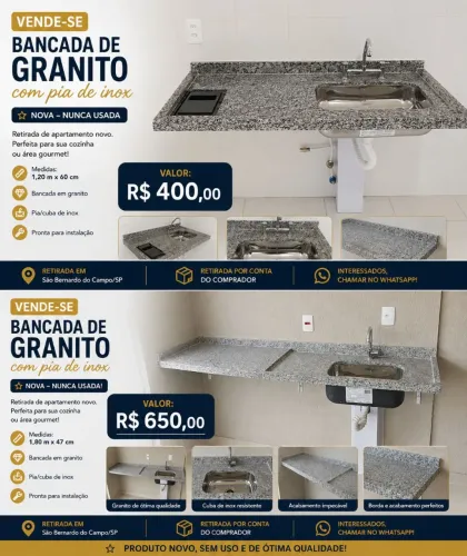 Pias e pedras