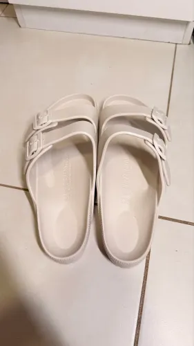 Chinelo Birkenstock 43 branco