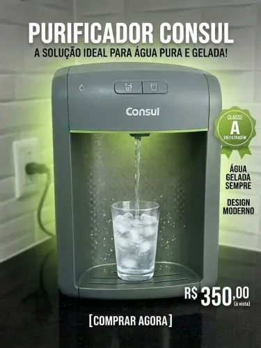 Purificador de Água Consul com Refrigerador