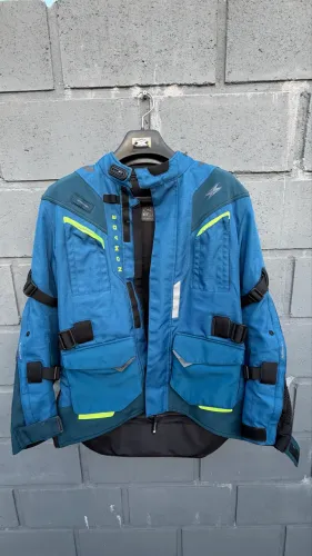 Jaqueta TEXX NOMADE (Impermeável) (Azul e Verde)