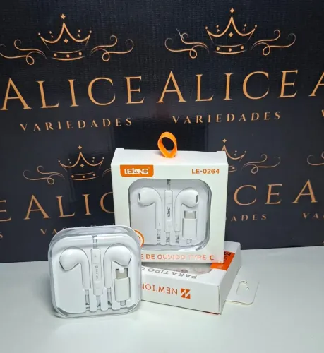 Fone tipo C , com microfone