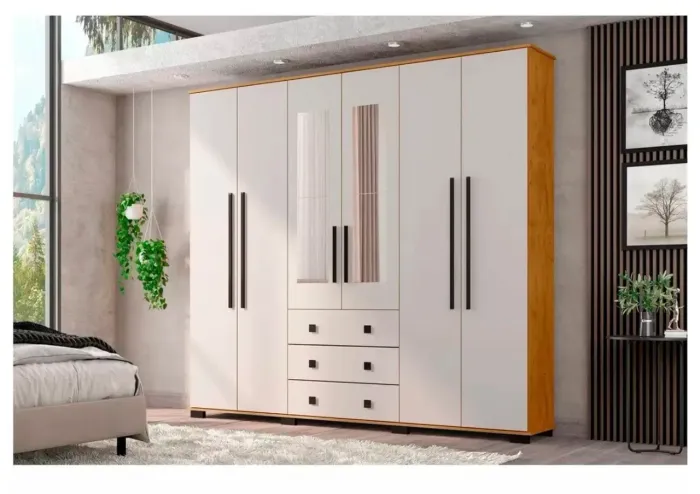 Guarda roupa casal 6 portas novo