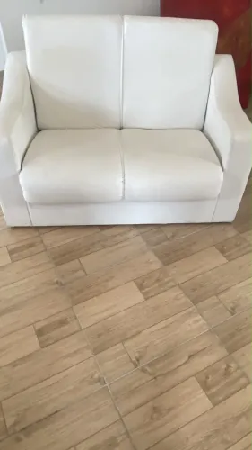 Sofá 2 lugares branco