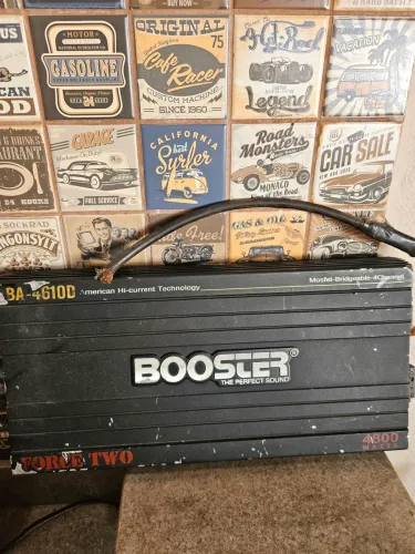 Amplificador booster 4800w saida queimada