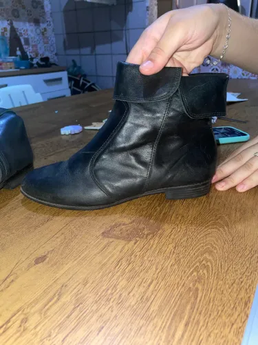 Bota de couro da Constance 