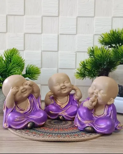 Trio de Buda lilás