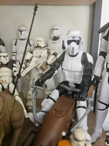 Scout trooper com speeder star wars 1/6