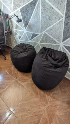 PUFF GIGANTE SUEDE C/ ENCHIMENTO 