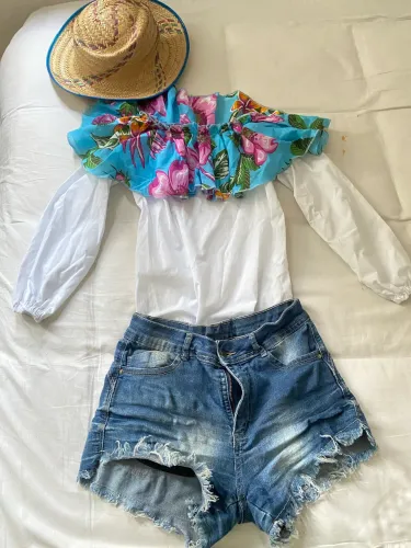 Blusa ciganinha festa junina infantil