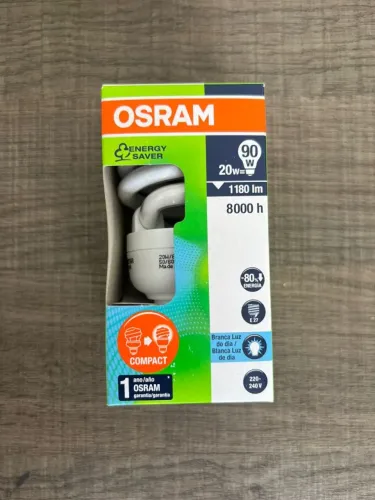 Lâmpada Econômica OSRAM 20W - Alta Luminosidade (Equivalente a 90W)