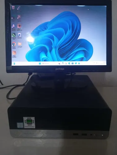 Computador HP Slim Ultra Rápido - Intel i5 9ª Geração | 8GB RAM | SSD (Com monitor)
