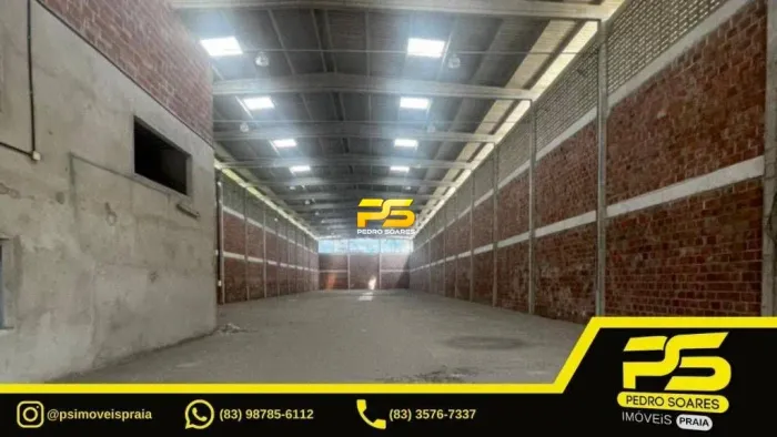 Galpão Para Alugar, 1800 M² Por R$ 32.400/mês - Bairro Das Indústrias - João Pessoa/PB REF