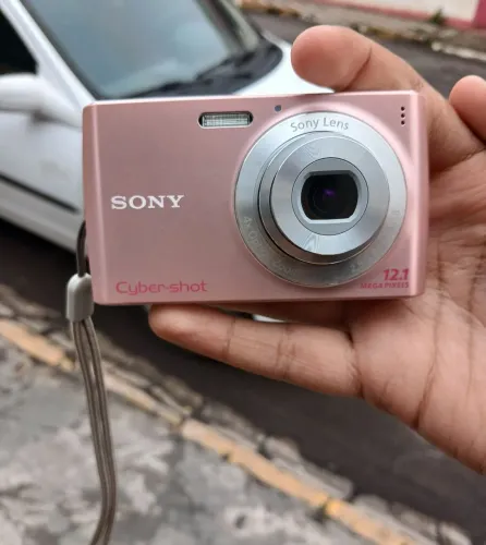 Câmera Digital Sony Cyber-shot Rosa Vintage Digicam Y2K Completa