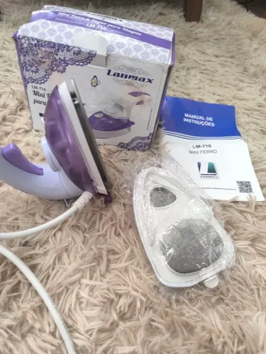 Mini Ferro De Viagem Steamer Vertical Vapor<br>Patchwork Bivolt