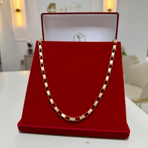 Corrente Tijolinho maciça ouro 18K