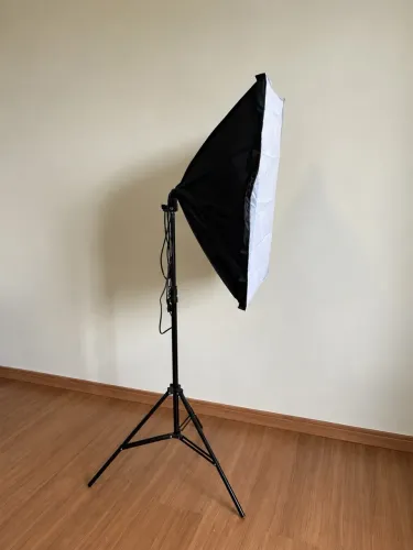 Softbox com tripé para iluminação