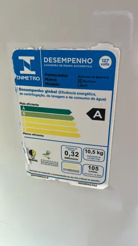 MÁQUINA DE LAVAR ELECTROLUX 10,5 KG