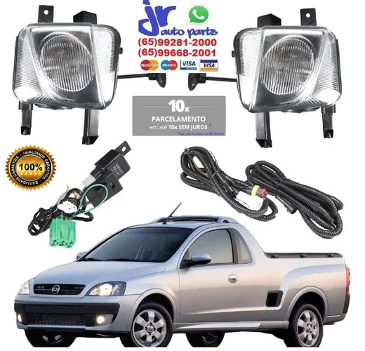 Kit Farol de Milha Montana 03 04 05 06 07 08 09 10 Auxiliar Neblina