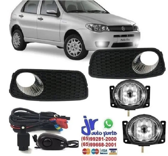 Kit Farol de Milha Palio G3 07 08 09 10 11 12 13 14 15 16 Auxiliar Neblina 