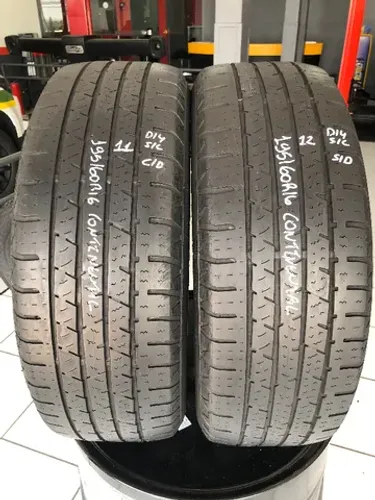 Kit 02 Pneus 195/60r16 Continental Crosscontact Lx (usados) 11/12