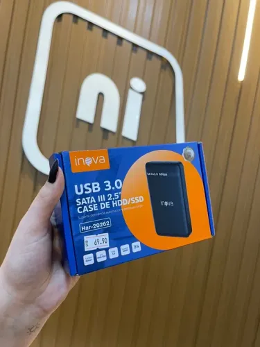 Case para HD/SSD SATA III 2.5" USB 3.0 Inova