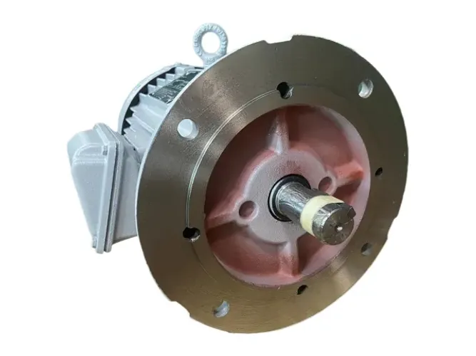 Motor elétrico WEG Trifásico Blindado 5 cv 4 pólos (Baixa rotação 1740 rpm) Com Flange