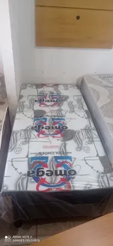 CAMA BOX SOLTEIRO NOVA ESPUMA SELADA 