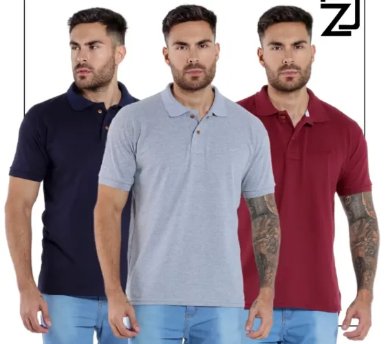 Camisetas Gola polo Tamanhos P, M e G