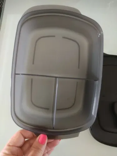 Marmita/Porta Alimentos 3 Compartimentos Tupperware 