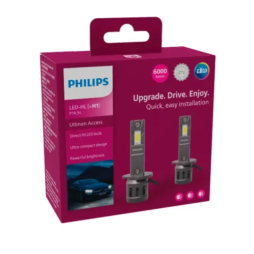 Par Lâmpada Led Philips Ultinon Access H1 Nano 1:1