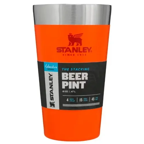 Copo Térmico de Cerveja sem Tampa Signal Orange 473ml Stanley Laranja