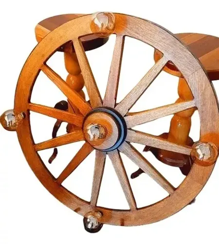 Lustre Gigante Rústico Em Madeira Maciça 5 Bocal 90cm Luminária ideal retro 