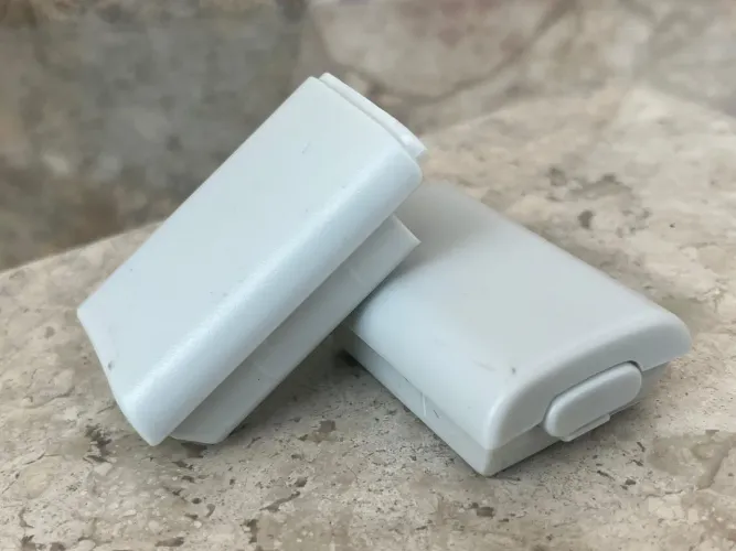 2 tampas de bateria para Xbox 360 controle cor branca