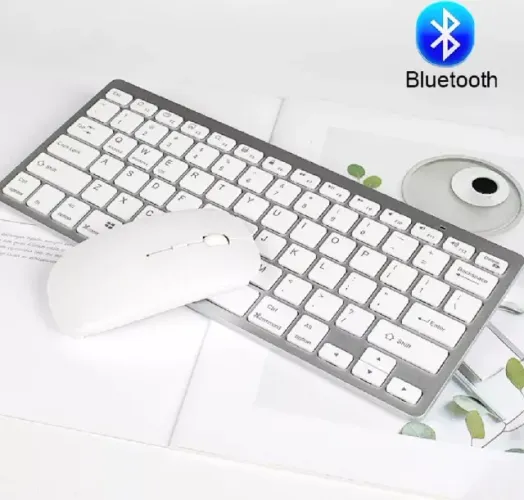 Kit Teclado e Mouse Bluetooth para Tablet Celular Pc Notebook e Smart Tv - FR-3001M