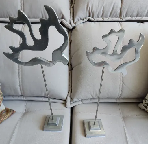Esculturas de alumínio decorativa