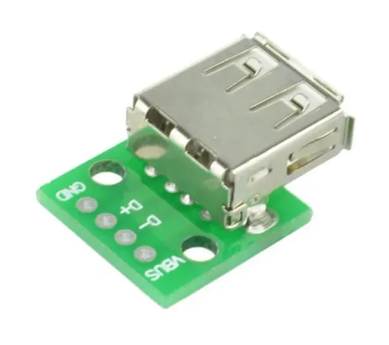 Adaptador Conector Usb Fêmea Para Dip 2.54mm Arduino Automação Robotica COD-AM206   