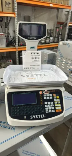 Balança etiquetadora 30 kg 8000 mil itens (Alef)