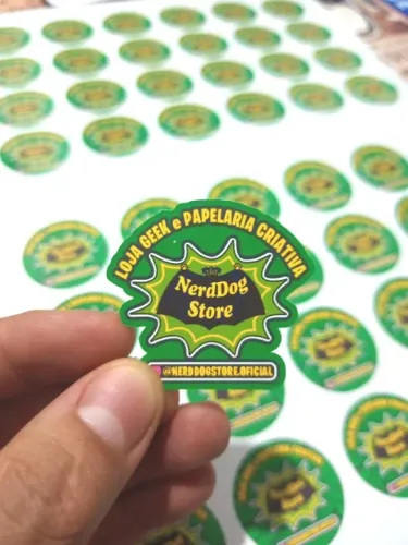 Adesivos Personalizados - Milheiro Divulgação Campanha Candidato Loja Evento NerdDog Store