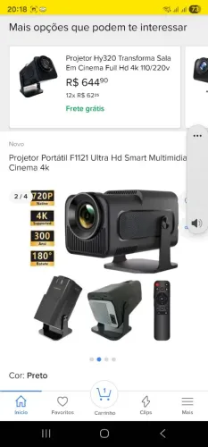 Progetor novo na caixa ? Android 