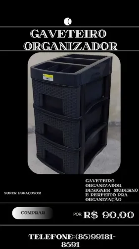 GAVETEIRO E ORGANIZADOR A PREÇO DE FÁBRICA !