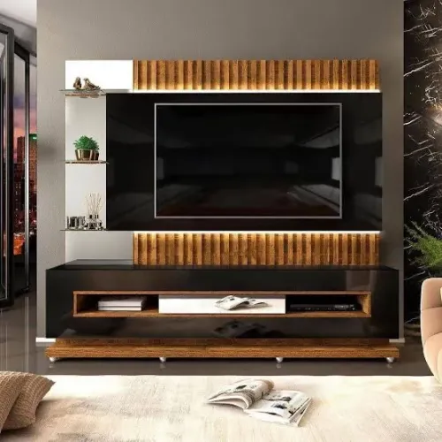 Rack Com Painel Moderno Novo