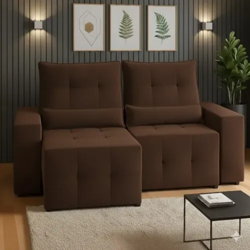 Sofá retratil e reclinavel las vegas FRETE GRATIS