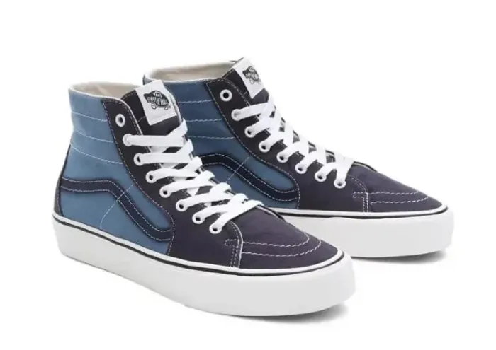 Tênis Vans Sk8 Hi Tapered Vr3 Twill Blue Multi Unissex.