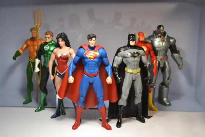 Boneco Liga Da Justiça Pack 7 Figuras Original Dc Colectible