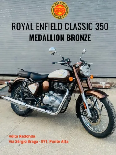 LEONI- R.E CLASSIC 350 - MEDALLION BRONZE (EMPLACAMENTO GRÁTIS)