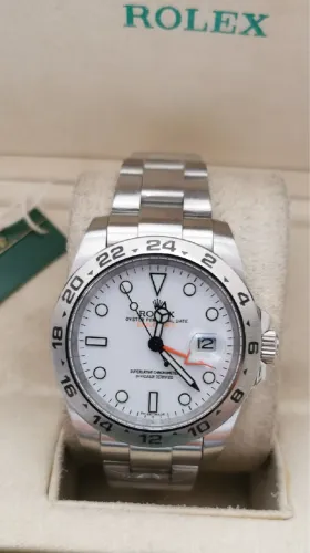 Relógio Rlx Explorer II Branco - Caixa Completa com Manual e Certificado