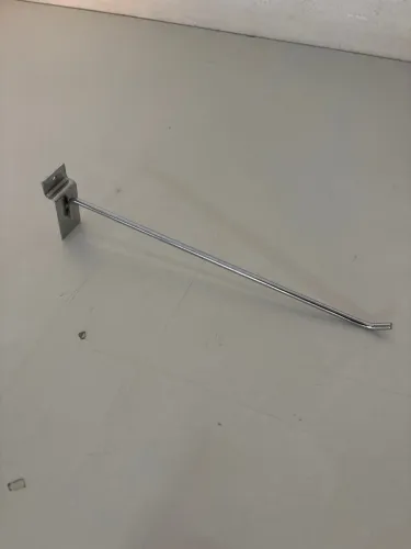 Kit Gancho cromado 25cm Para Painel Canaletado