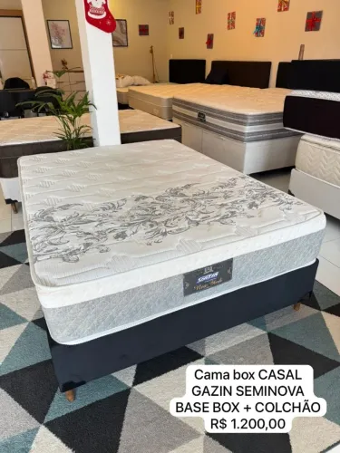 Cama BOX CASAL GAZIN SEMINOVA TOP- ENTREGO !!