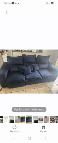 Sofa retratil 3 lugares